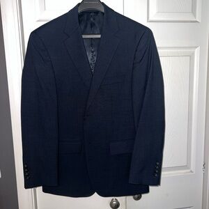 Pronto Uomo Navy Blue Men's Single-Breasted Blazer & pants